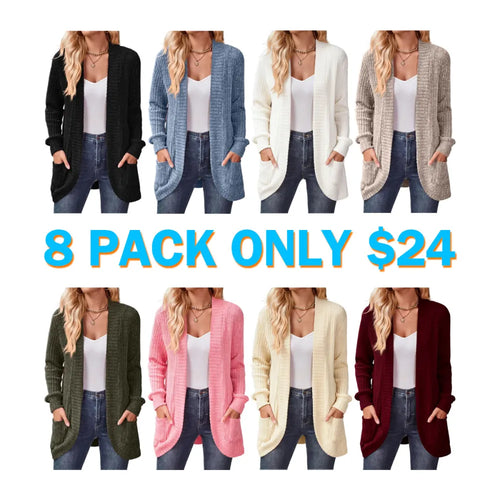 Womens Long Cardigan Lightweight Sweater