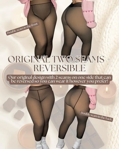 Magic Fleece Lined Leggings(NEW COMPRESSION BAND & ONE SEAM OPTION!)