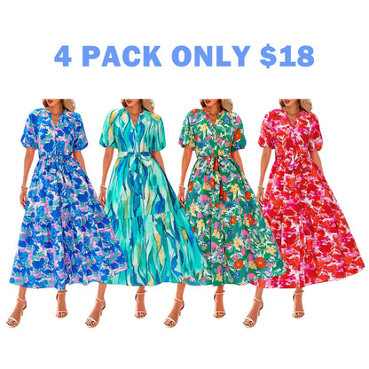 Women Summer Floral Maxi Dresses