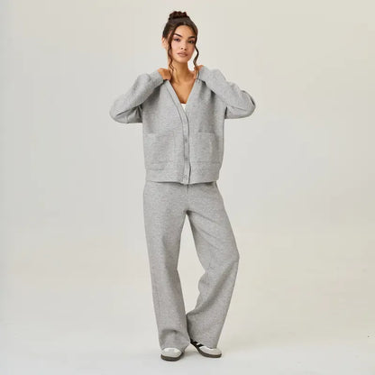 Women's Slouchy Solid Color Soft Two Piece Set