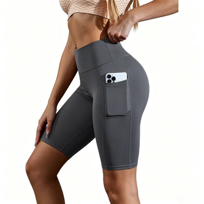 High Waist Athletic Yoga Shorts