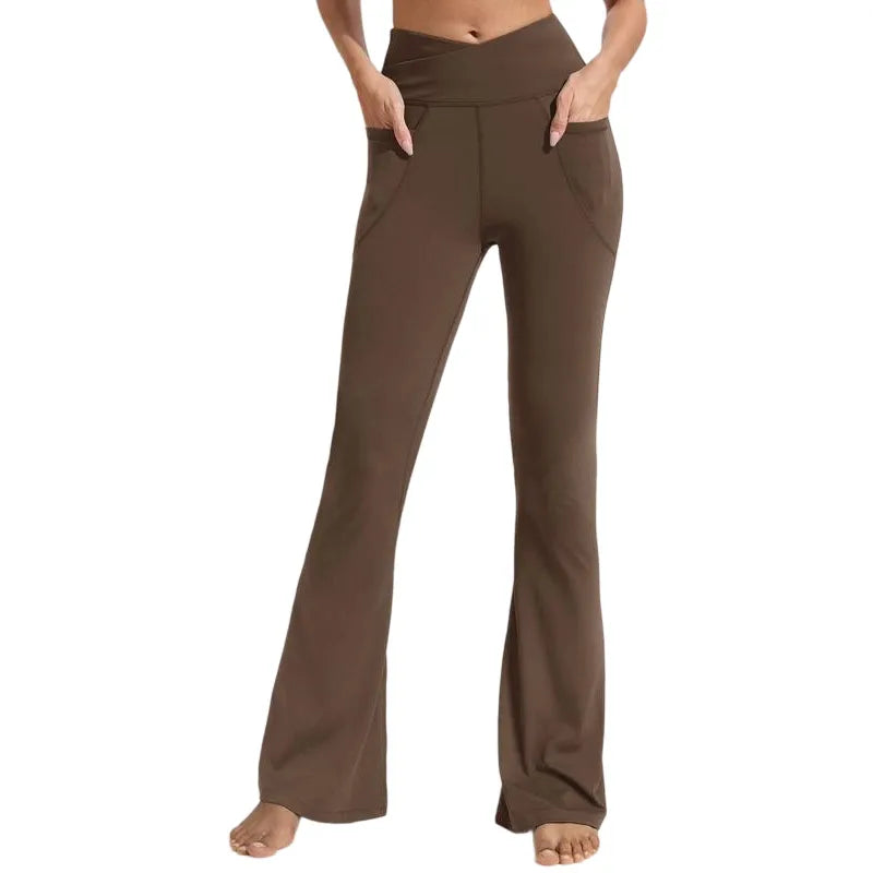 Women's High Waisted Flare Leggings