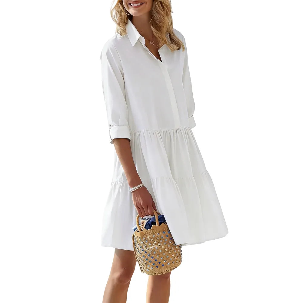 Summer V Neck Matching Set Oversized Shirt & Biker Shorts
