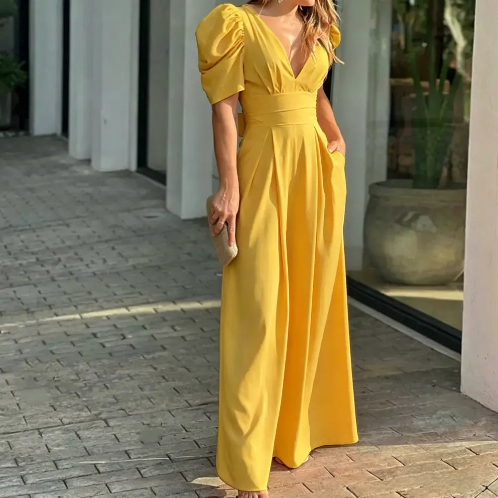Puff Sleeve Jumpsuit