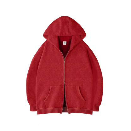 Unisex Oversized zip up hoodie