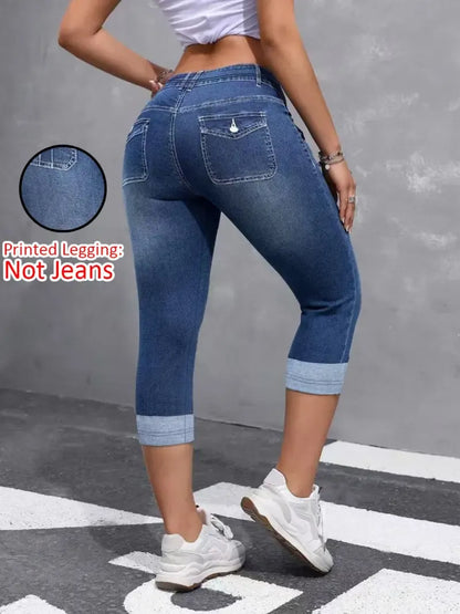Women's Tight Fit Seven-Quarter Pants