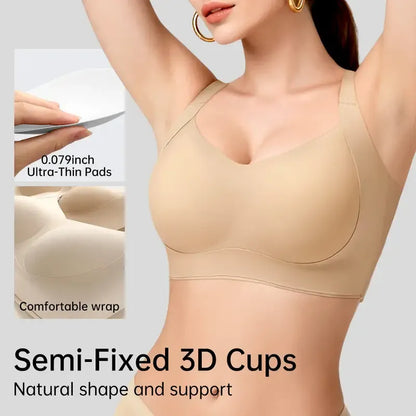 Women Wireless Push Up Jelly Bra