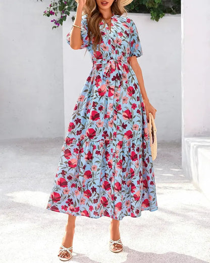 Women Summer Floral Maxi Dresses