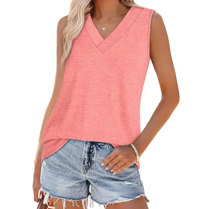 Summer V Neck Tank Tops