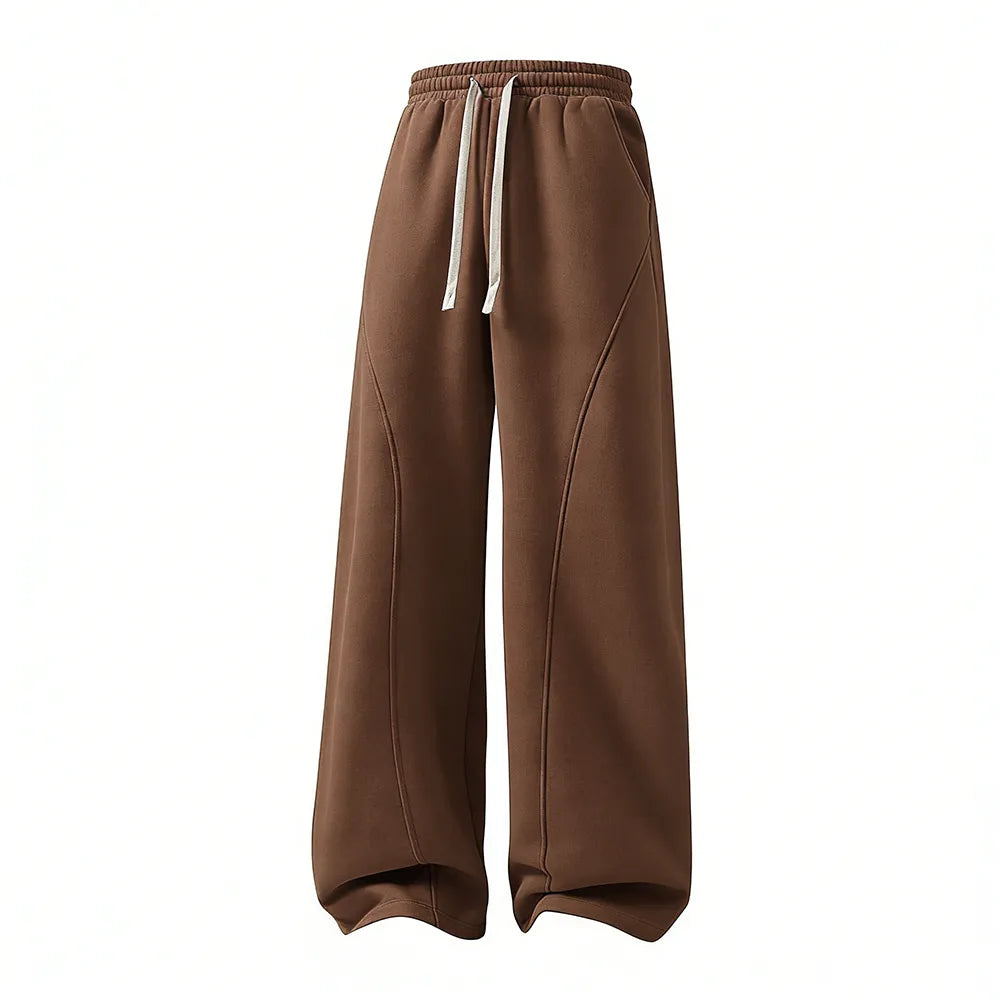 Men's Oversize Fleece Thermal Lined Sweatpants