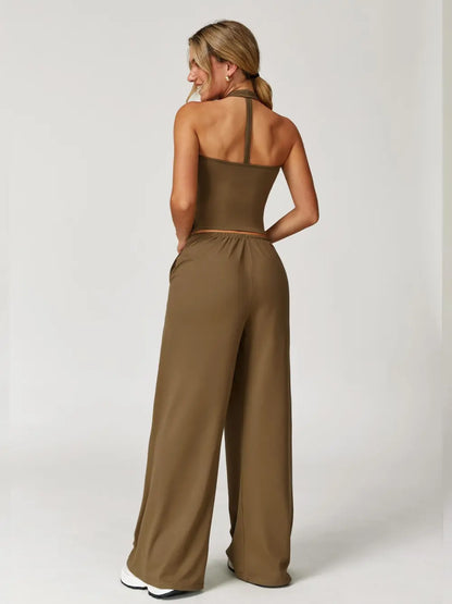 Womens Quick Dry Sport Tank Pants Set