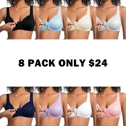 Adjustable Front Closure Push-Up Bra