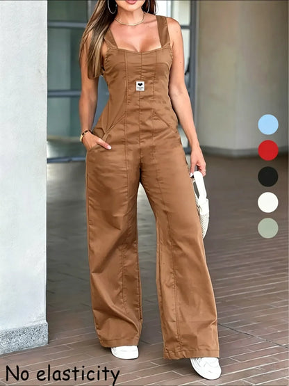 Women's Sleeveless Overalls
