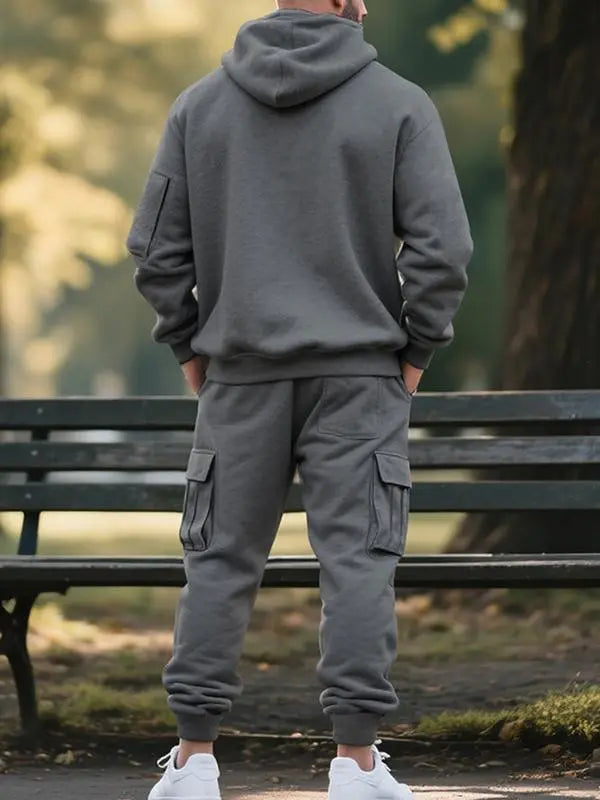 Men's Fleece Lined Casual Set