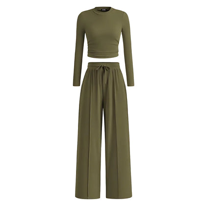 2-Piece Ribbed Knit Lounge Set