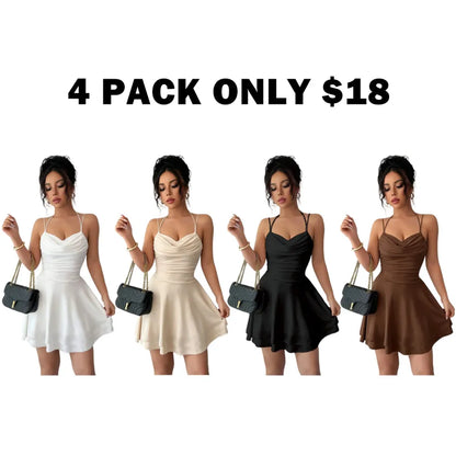 French Style Sexy Slim-Fitting Ruched Dress
