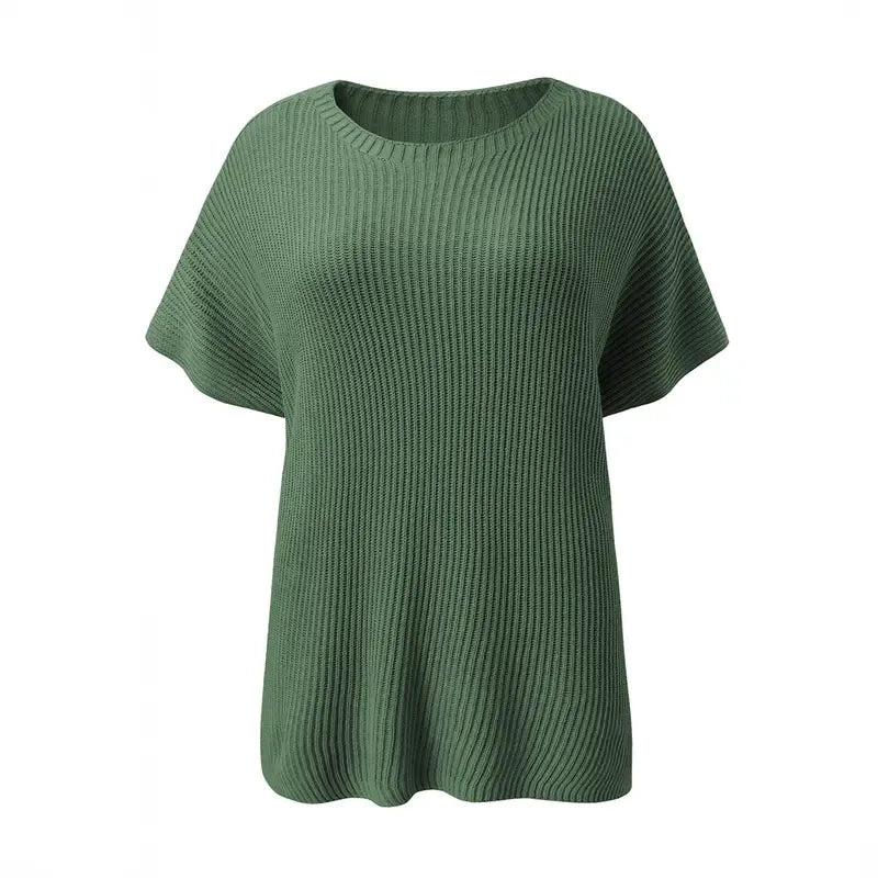 Oversized Cozy Ribbed Knit Top
