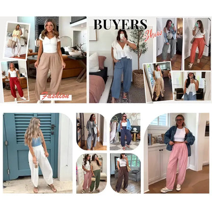 Women's Wide Leg Harem Pants