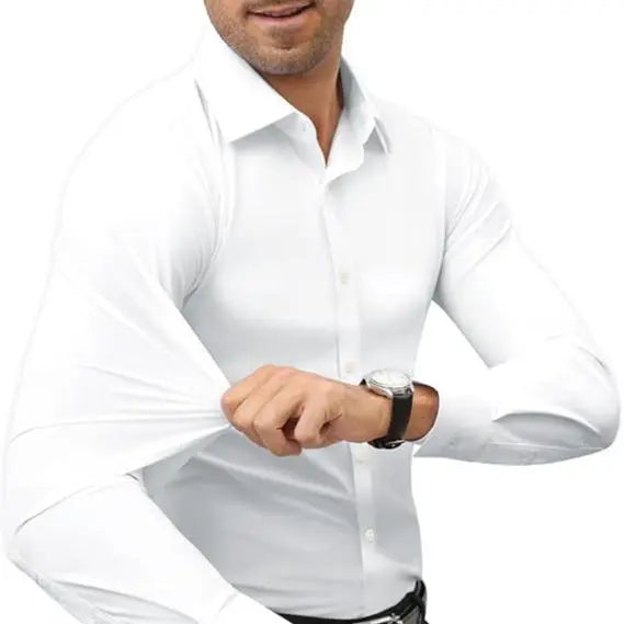 Men’s Slim Fit Stretch Dress Shirt – 16-Way Stretch, Wrinkle-Free