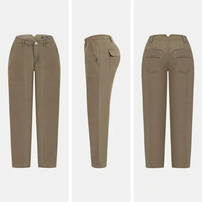 High Stretch 26.4" Inseam Baby Barrel Fit Deep Pockets Pants