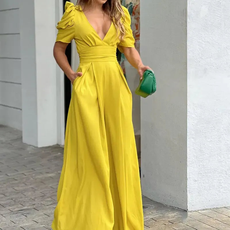 Puff Sleeve Jumpsuit