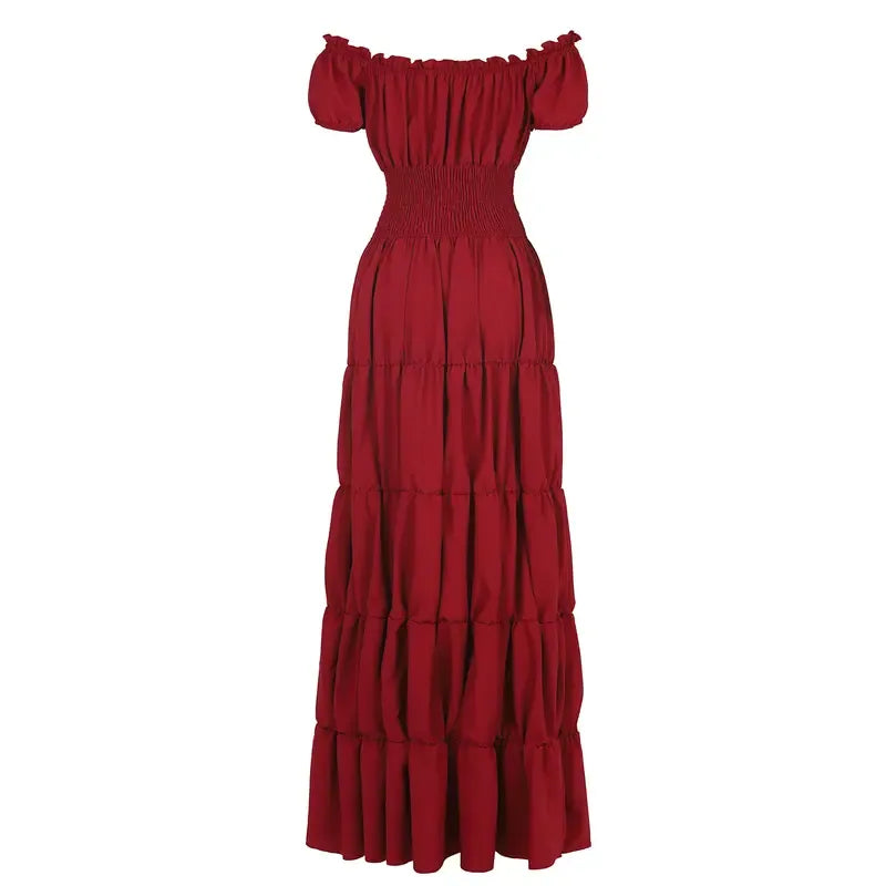 Women Medieval Irish Under Dress Retro Gown