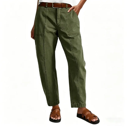 High Stretch 26.4" Inseam Baby Barrel Fit Deep Pockets Pants
