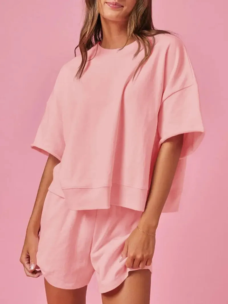 Oversized Cropped Tracksuit Sets
