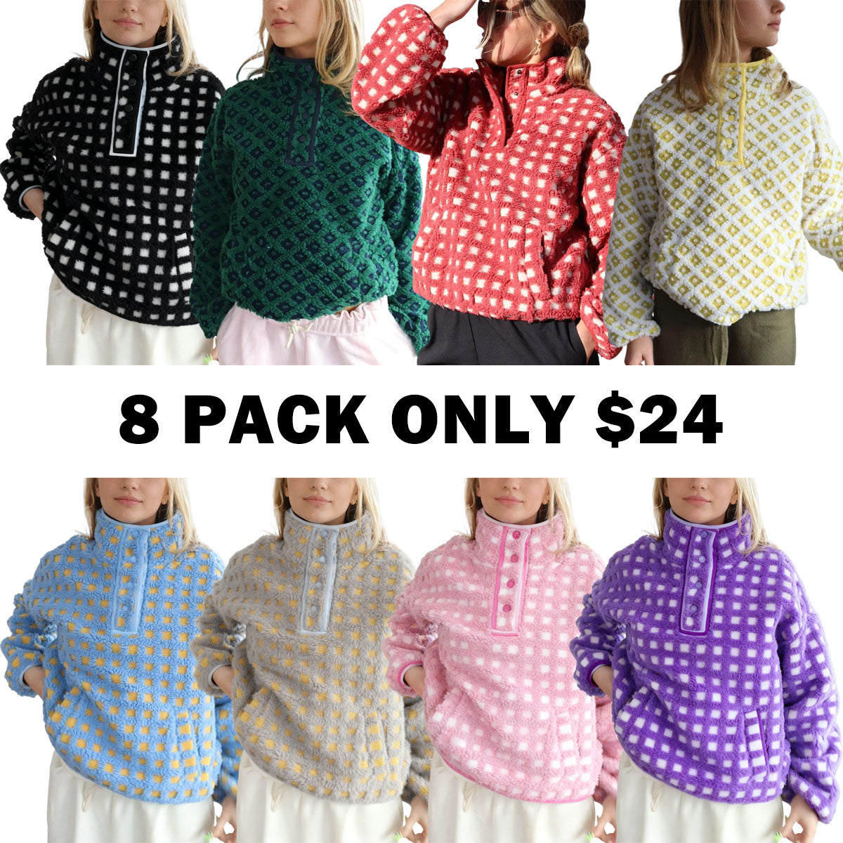 Women's Plaid Hoodie