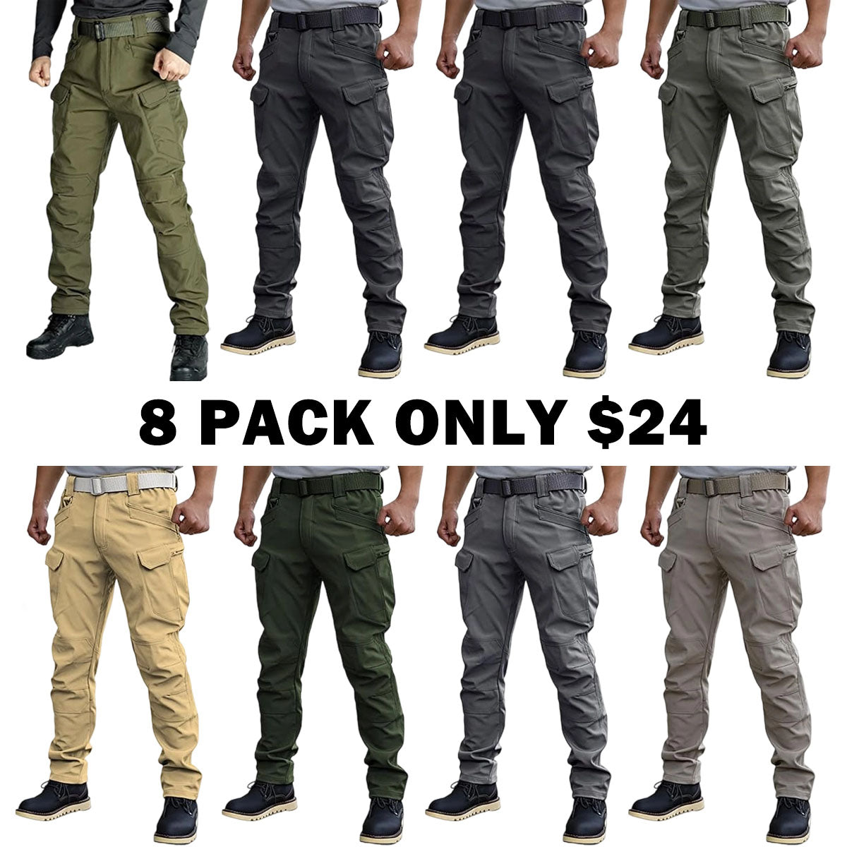 Men's Tactical Pants Work Pants Water Resistant Hiking Pants