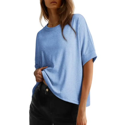 2026 New Women's Loose Fit Plus Size Basic T-Shirt