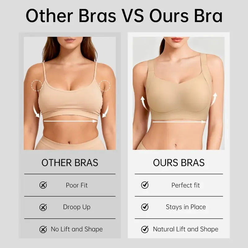 Women Wireless Push Up Jelly Bra