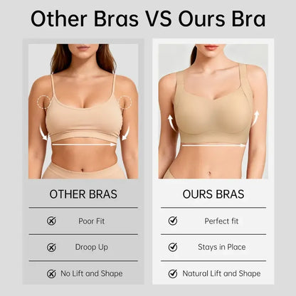Women Wireless Push Up Jelly Bra