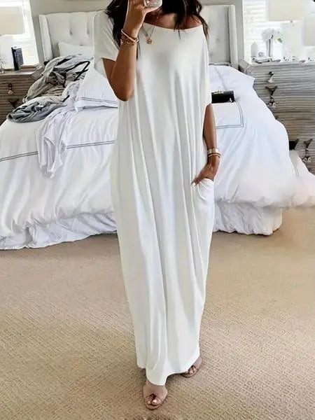 Batwing Sleeve Lounge Dress