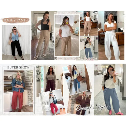 Women's Wide Leg Harem Pants
