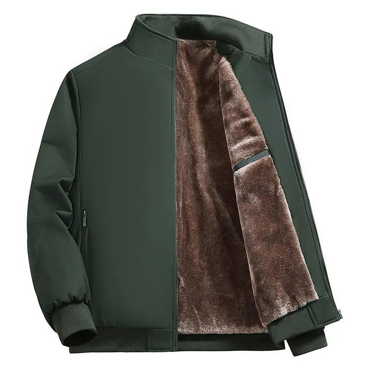 Men's Zip Up Thermal Lined Fleece Jacket