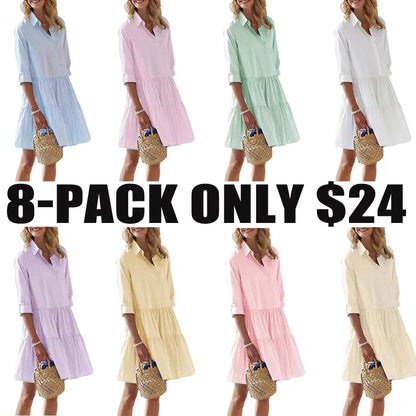 Summer V Neck Matching Set Oversized Shirt & Biker Shorts