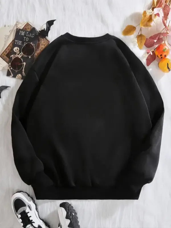 Women's Cartoon Bear Print Pullover