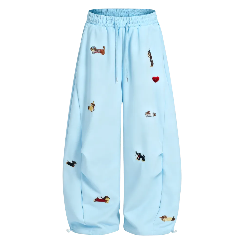 Puppy Loose Fit Tube Sweatpants