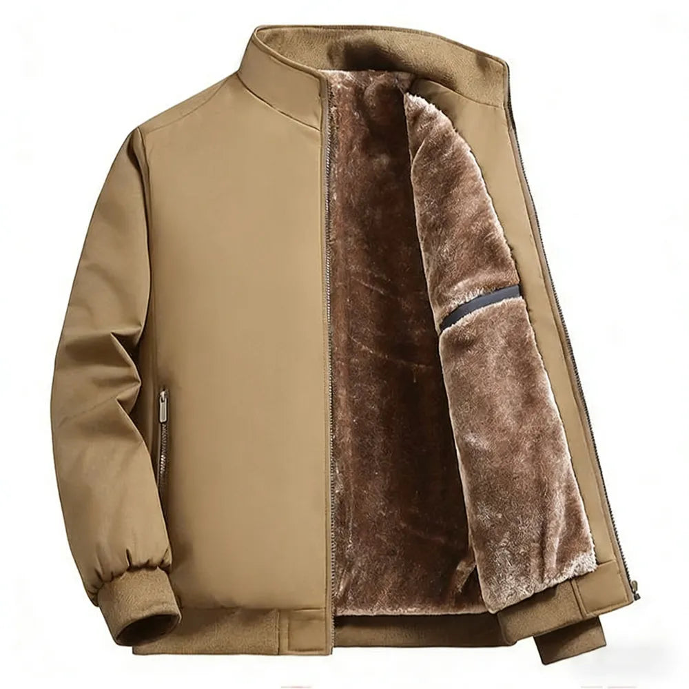 Men's Zip Up Thermal Lined Fleece Jacket