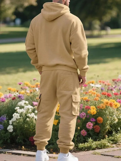 Men's Fleece Lined Casual Set