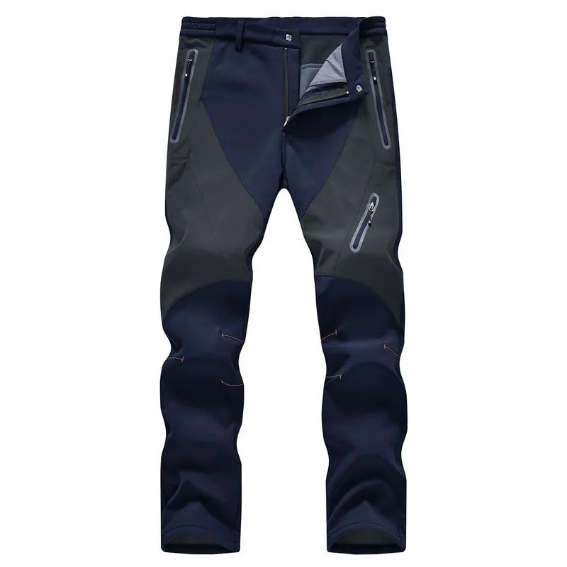 Men's Waterproof Pants Insulated Cold weather Hiking Winter Snow Ski Softshell Outdoor Pants