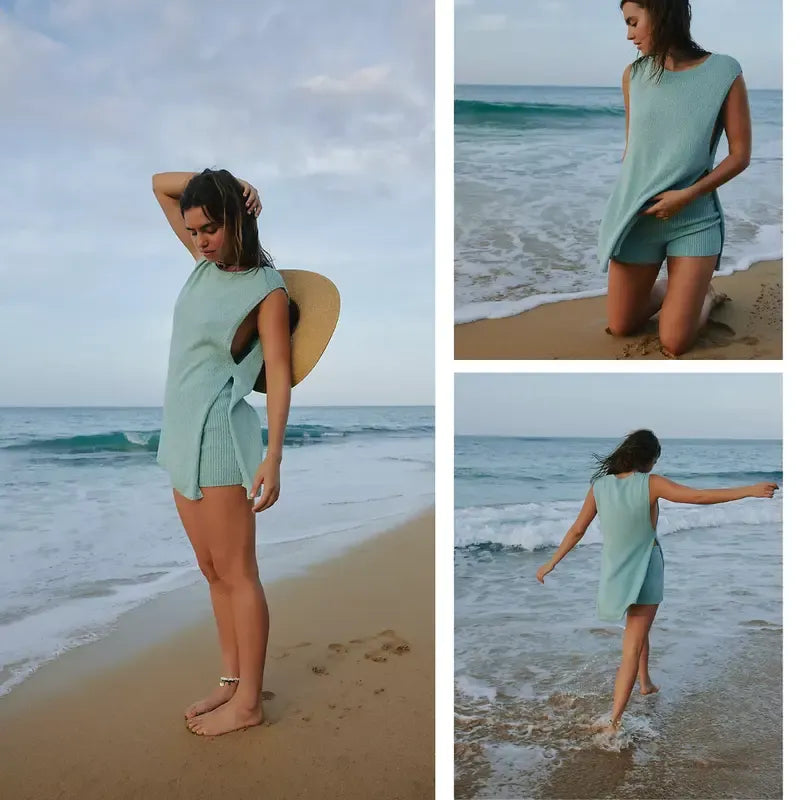 Women's 2 Piece Summer Knit Sweater Set