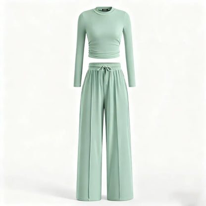 2-Piece Ribbed Knit Lounge Set