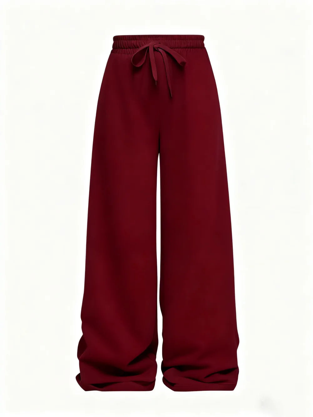 Solid Color Drawstring Pants