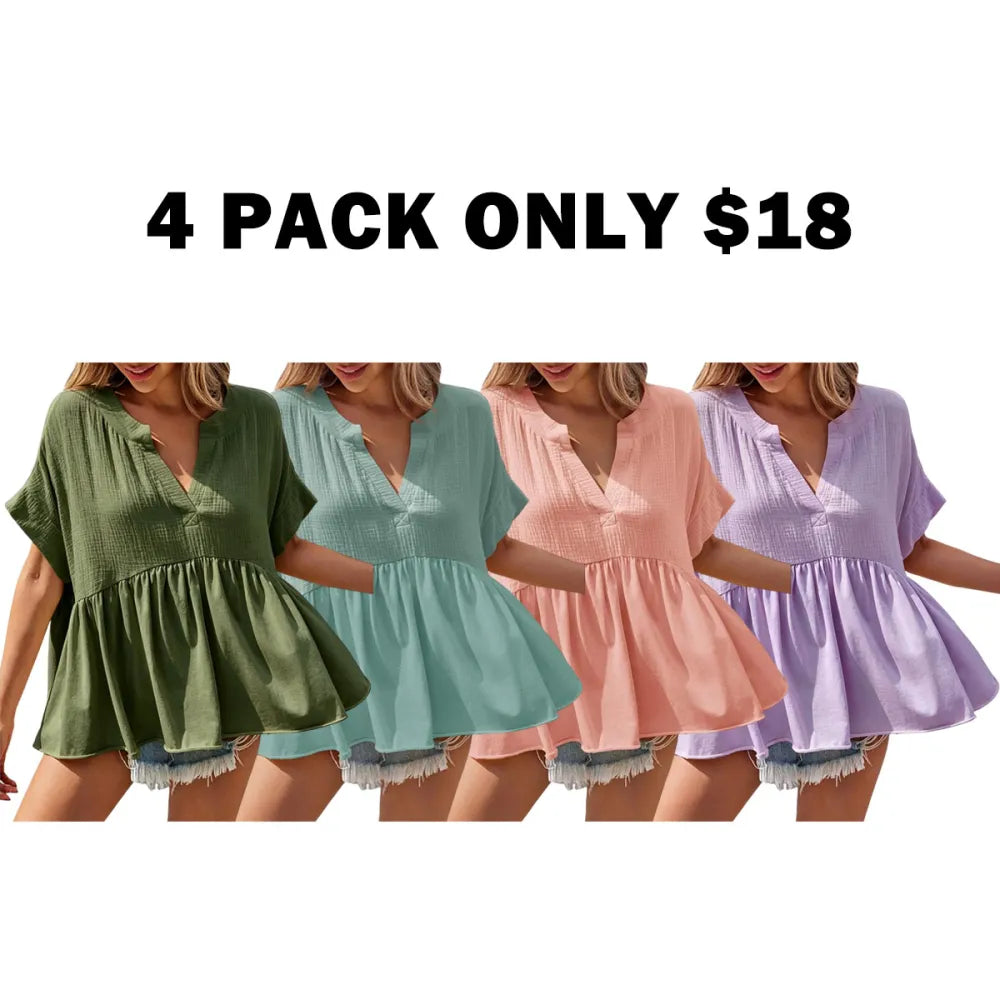 Women’s Summer Babydoll Tops