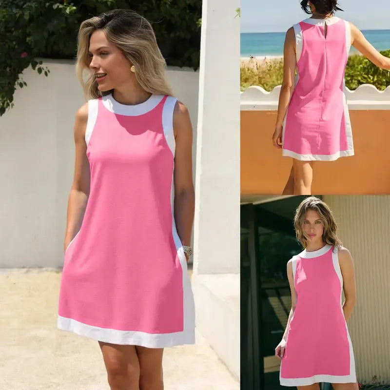 Women's Casual Color Block Two Piece Sets