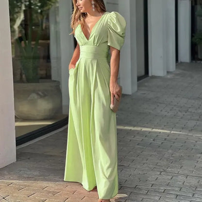Puff Sleeve Jumpsuit