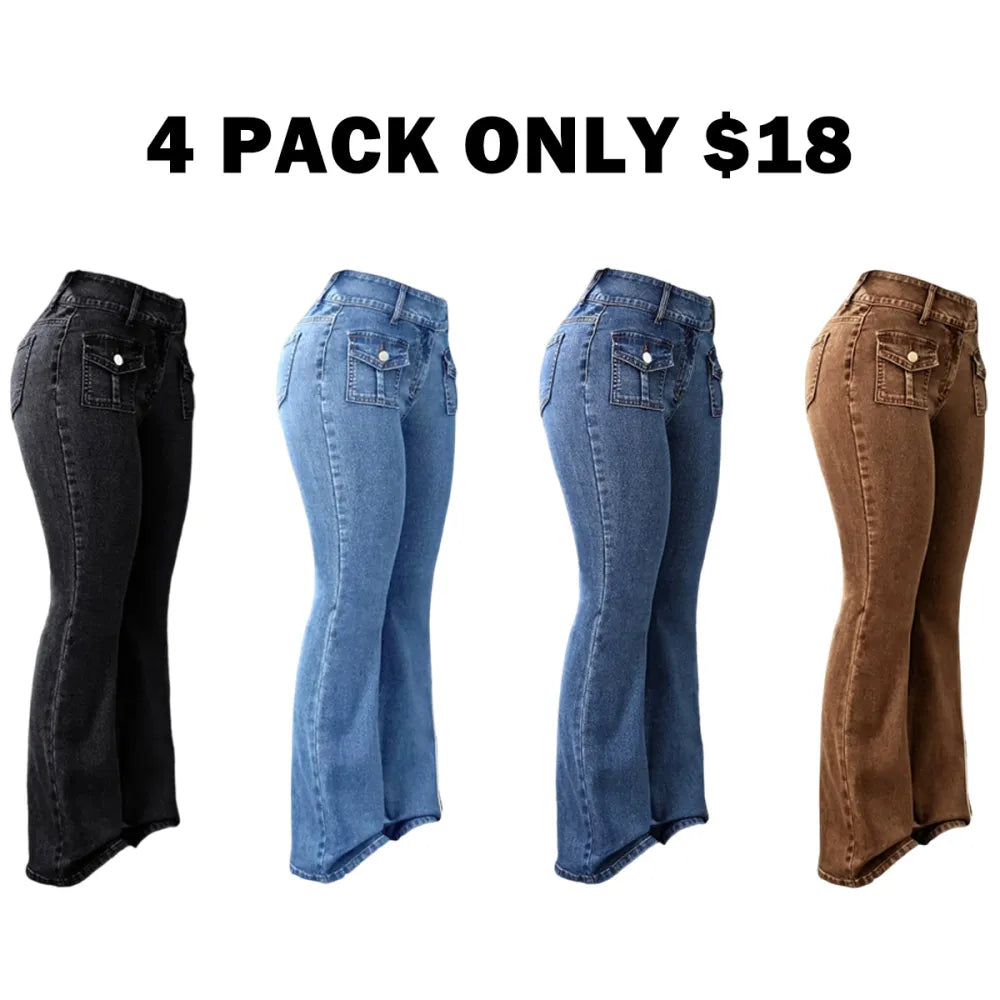 Women's Pocket Stretchy Jeans