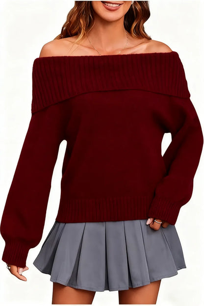 Off The Shoulder Sweater